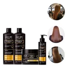 Kit Fortalecedor Capilar Completo Force Gloss Felps 4 Passos