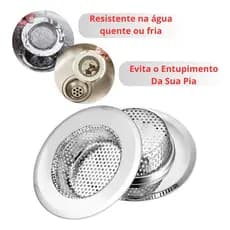 Ralo de Pia Inox Anti Entupimento/ Cozinha Fácil Limpeza/ralo de pia inox/filtro pia cozinha/acessório cozinha