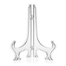 Suporte Transparente, Kit com 2 ,13cm/17,5cm ,Plástico para azulejo  Pratos,Celular e Quadros eternização Resina .