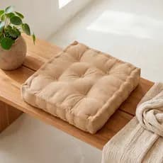 Almofada Futon Turca 40x40cm Assento Macio Resistente Jardim Pallet Cadeiras Diversas Cores Oxford