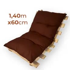 Almofada Futon 140x60cm Colchonete Colchão Multiuso Portátil Dobrável Macio Cores Decorativo Oxford