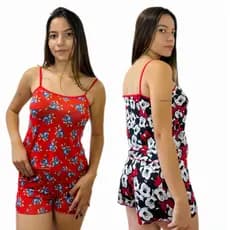 Pijama Feminino Short Doll Kit Com 2 Unidades Conforto E Qualidade