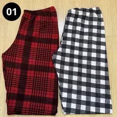 01 Calça Pijama Soltinha Xadrez Confortável Fininha Para Dormir Fresquinha