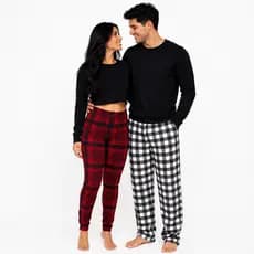Calça Xadrez Pijama Unissex Adulto Confortável Poliéster com Elastano Envio Rápido