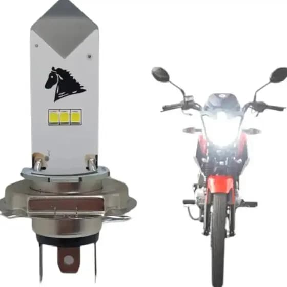 Lâmpada Farol Led Moto H4 Titan Fan 150/160 6500k Economica