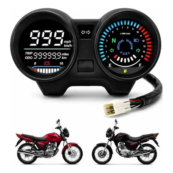 Painel Digital Cg Titan 150 Sport Até 2008 Fan 150 Até 2013