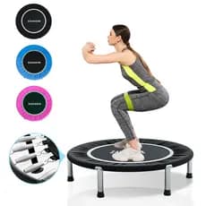 New Cama EláStica Mini Jump Profissional 200kg C/ Capa Aro De ReforçO Com Suporta Trampolim Fitness 1 Metro
