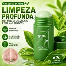 Máscara Facial Chá Verde Removedor De Cravos Limpeza Profunda Controle Da Oleosidade