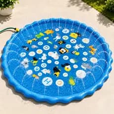 Piscina Com Chafariz Brinquedo Tapete Inflavel Pulverizador 170cm