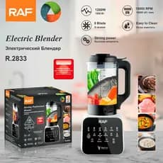 RAF Padrão Ue 1.8L Espremedor Multifuncional Liquidificador Automático De Frutas E Vegetais Com Copo De Vidro Utensílio