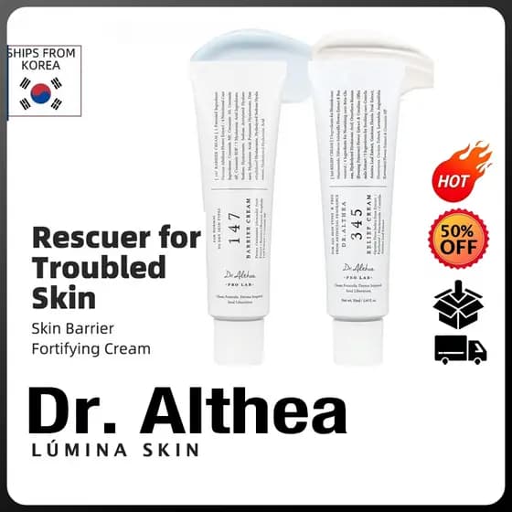 [Dr . Althea] 345 Relief/147 Creme Barreira (50ml) Bálsamo De Limpeza Puro Moagem