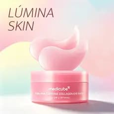 Adesivo Para Olhos Em Gel De Colágeno Com Cafeína Rosa medicube PDRN (60ea) | Plumping Depuffing Rugas Os