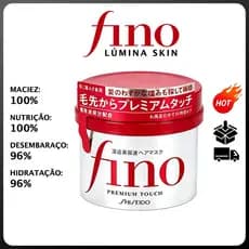 Shiseido Fino hair Mask Premium Touch Repara Cabelos Secos E Vermelhos 230ml