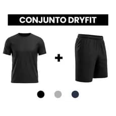 Camiseta + Bermuda Dryfit Confortável Academia Corrida LVF0248-CJ2
