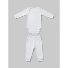 Conjunto Body Térmico Bebê Manga Longa e Calça Infantil Inverno Menino Menina