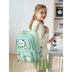 Mochila escolar para meninas do ensino fundamental, mochila de grande capacidade para estudantes do ensino médio, mochil