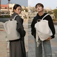 Mochila Leve para Homens, Bolsa para Laptop para Deslocamentos, Estilo de Viagem, Mochila Escolar Impermeável para Mulhe