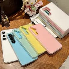 Capinha Para Samsung S25 Ultra S24 Plus S23 S22 S26 A17 A07 A16 A05 A15 A55 Capa de celular 2 em 1 em cores vibrantes