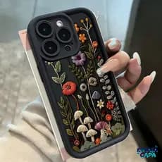 Capa de Anti-Impacto Para Samsung A17 A07 A56 A36 A55 A54 A16 A15 A14 A35 A32 Capinha de Flores Fofas Florescendo Capas