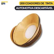 Coador de Tinta Automotiva 200 un Papelão e Nylon - Ótima Filtragem e Retenção de Impurezas