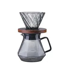KIT Conjunto Jarra e Coador de Café 600ml Vidro Temperado