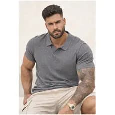 Camisa Polo Masculina Slim Fit Premium Malha Diferenciada Moderna Confortavel