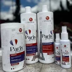 Kit Capilar Paris Briller Máxrose Crescimento Capilar Shampoo Condicionador Máscara Tônico Perfume