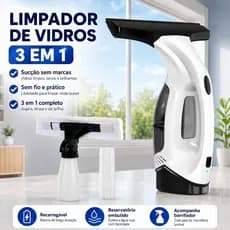 Limpador De Vidro Elétrico, Purificador De Janela Portátil Recarregável E Altamente Eficiente