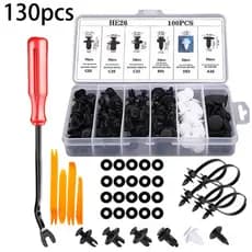 Kit 100/130 Presilhas Grampos Fixadores Carro Veiculo Parabarro Escolha a Quantidade
