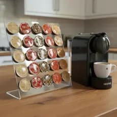 Porta Cápsulas Acrílico Dolce Gusto Transparente Organizador Suporte Café Display Para 25 Cápsulas