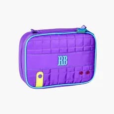 Estojo Box Rebecca Bonbon Escolar Juvenil Clio Rosa Azul e Roxo Clio