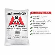 Fibra Enchimento Siliconada Extra Macio ideal Amigurumis Almofadas Travesseiros Bonecas 1kg Premium