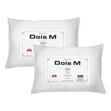 Kit 2 Travesseiros Antialérgico Super Macio Suave Impermeável Antiácaro Ultra Soft Premium 70x50 2M