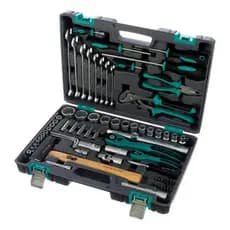 JOGO DE FERRAMENTAS, ENCAIXE 1/2POL. E 1/4POL., CROMO VANADIO, MALETA PLASTICA, 76PCS // STELS