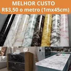 Adesivo de Parede 3D Mármore Papel de Parede Autocolante Lavável Cozinha Banheiro Sala Rolo 5mx45cm