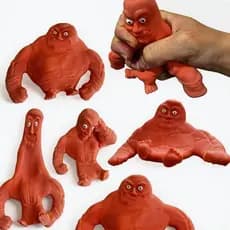 Boneco Monstro Musculoso Elástico Estica E Esmaga Brinquedo Antiestresse Infantil