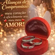 Alianças de Compromisso Anel Aparador Anatômico em Aço Inoxidável - PEDIDO DE NAMORO - AMOR