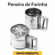 Tapioqueira Peneira de Farinha e Polvilhador - Ideal para Receitas, Biscoitos, Bolos e Confeitaria