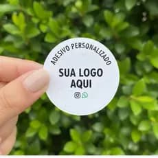 500 unid Etiquetas Vinílicas Personalizadas - À Prova D'água (Alta Durabilidade) adesivos para embalagens