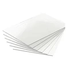 placa de acrílico cristal transparente 2mm 5 placas