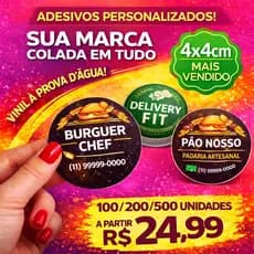 Adesivos Personalizados com Sua Logo | 100 a 1000 Unidades