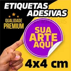 Adesivos Personalizados a partir de R24,99 | Vinil 4x4cm 100/200/500/1000
