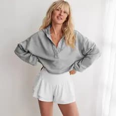 Moda solta Street Wear moletom com capuz feminino primavera outono europeu americano feminino com decote em v pulôver ca