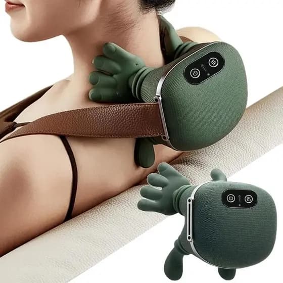 Massageador de pescoço portátil 3 níveis intensidade infravermelho alívio rápido da dor cervical presente Dia dos Pais