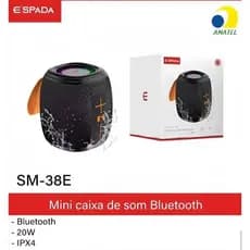 CAIXA DE SOM PORTATIL ESPADA RGB