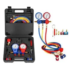 Alta qualidade e durabilidade Manômetro Manifold Ar Condicionado Automotivo R134 C/ Maleta