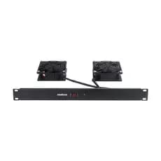 Kit Ventilação Para Racks Intelbras KVR 2V 2 Ventiladores 2 Coolers Bivolt Rack Padrão 19" Sistema de Ventilação