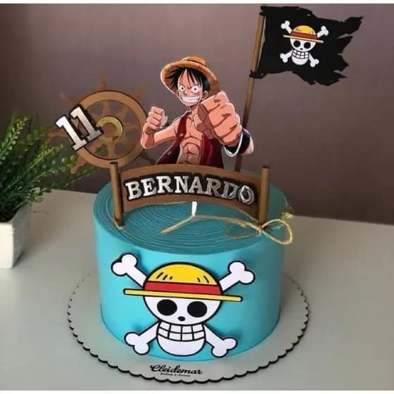 Topo De Bolo One Piece | Luffy One Piece Personalizados