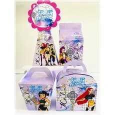 Kit Só Um Bolinho | Lembrancinha Guerreiras do K-pop Personalizada | Caixa Milk Festa Infantil Nome e Idade Envio Rápido
