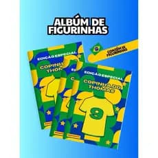 Lembrancinha Personalizada Álbum de Figurinhas da Copa do Mundo Brasil | Personalizado Com Figurinhas Adesivas